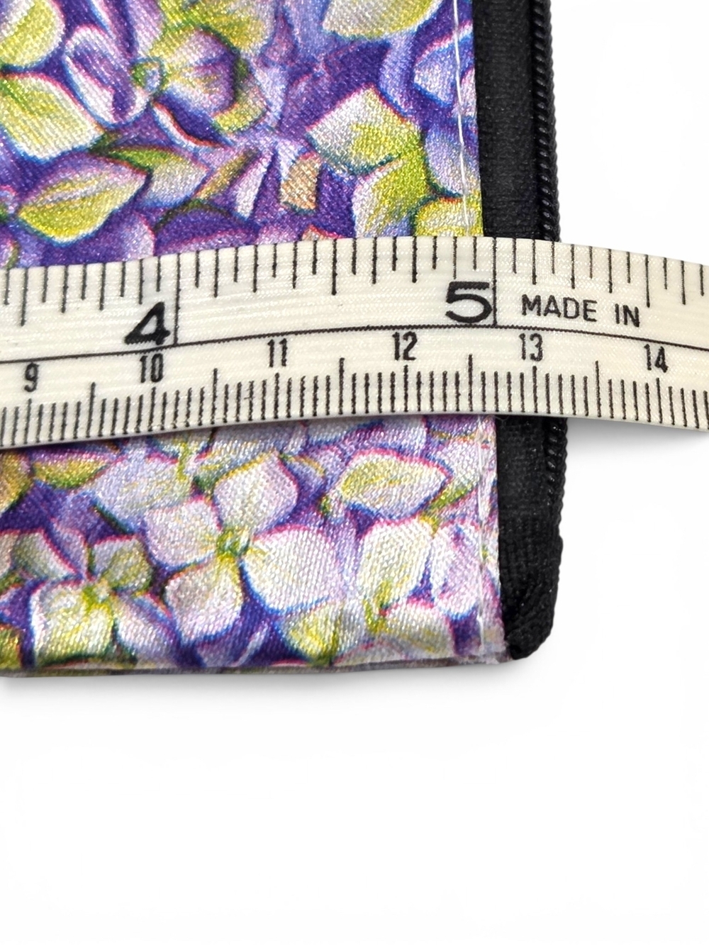 Butterfly & Floral Hydrangea Pouch Wristlet Makeup & Travel Bag EUC - Picture 9 of 9